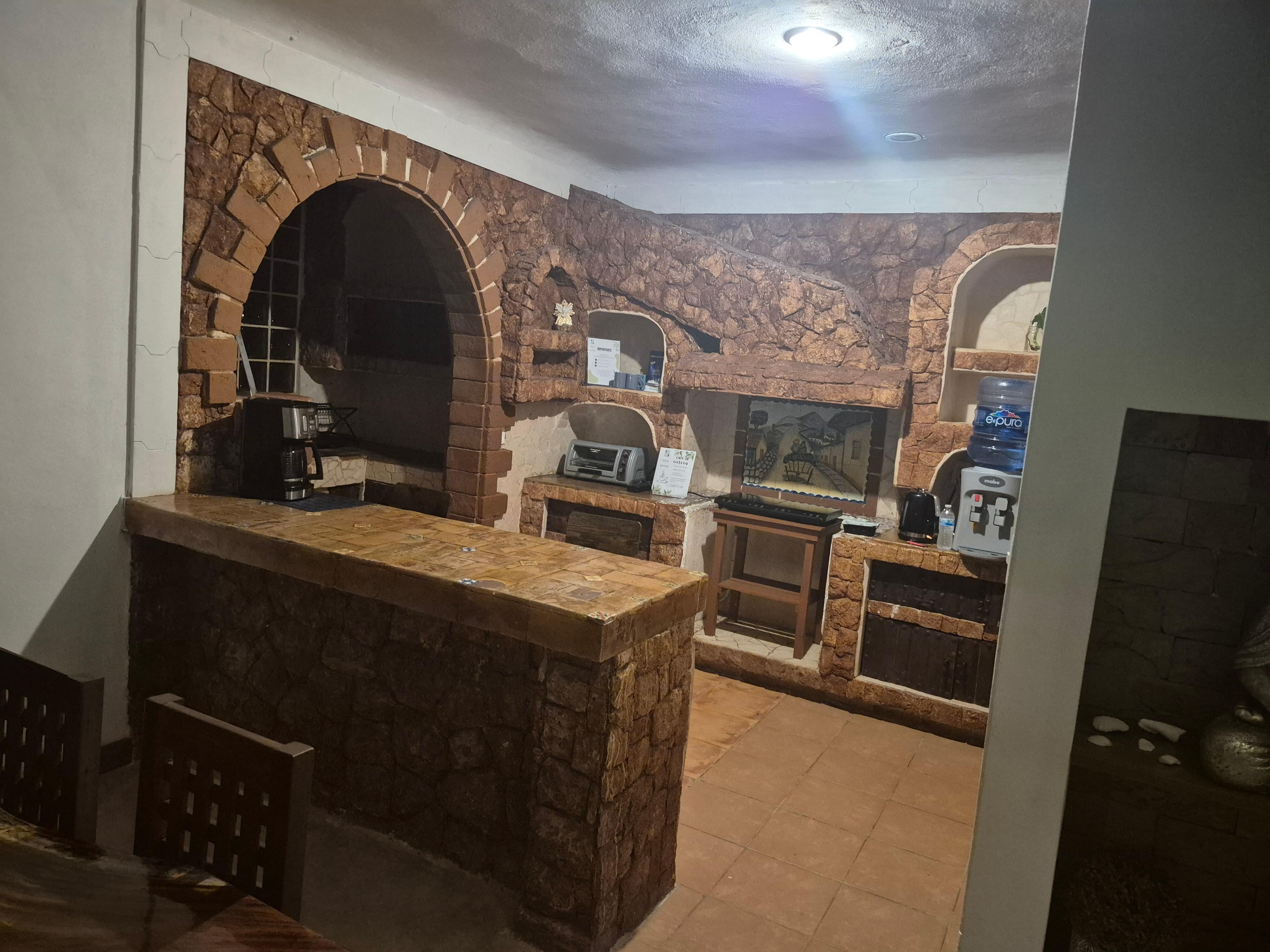 Kitchen in the Vica Guest house.