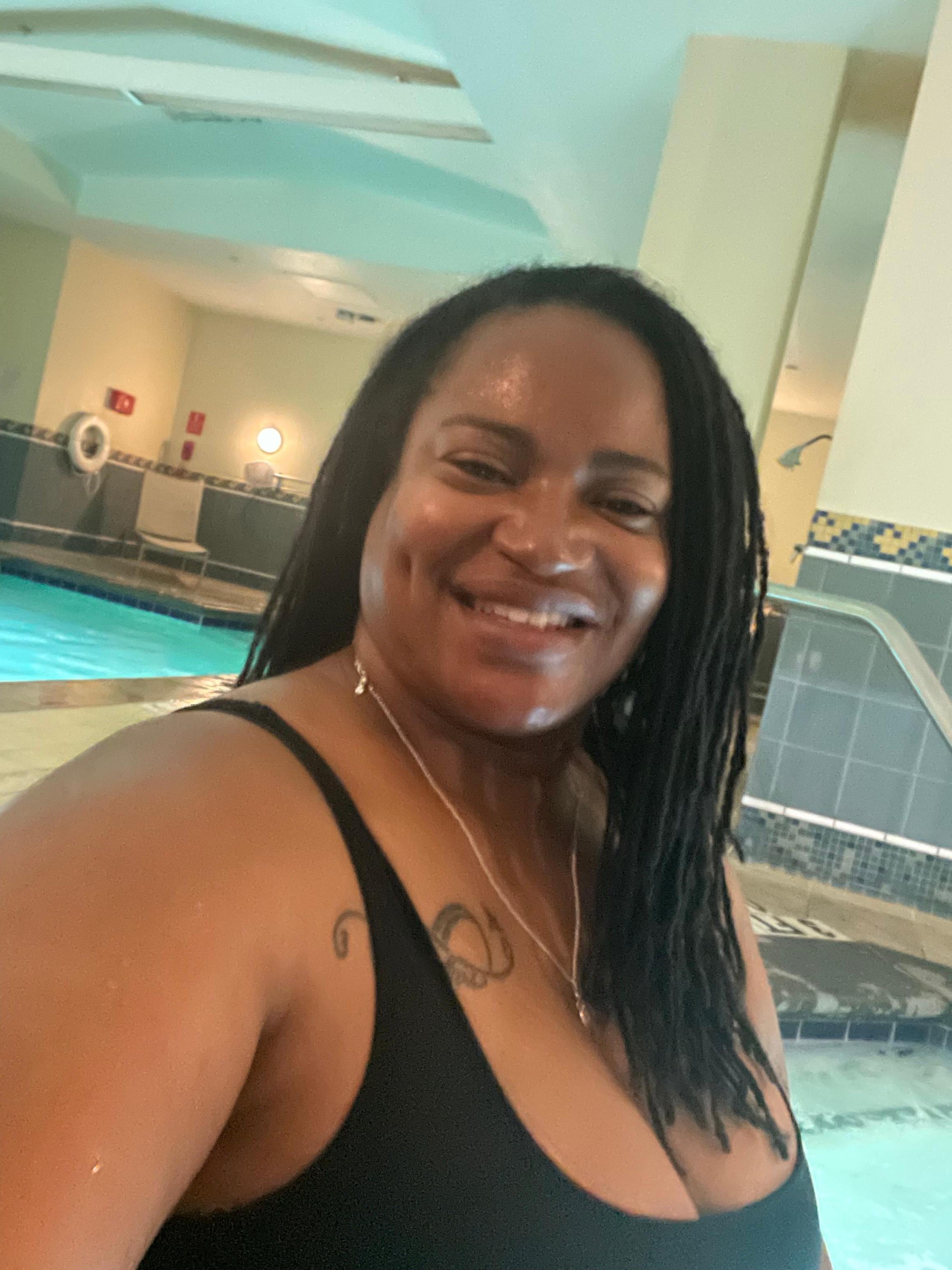 Chilling at the jacuzzi