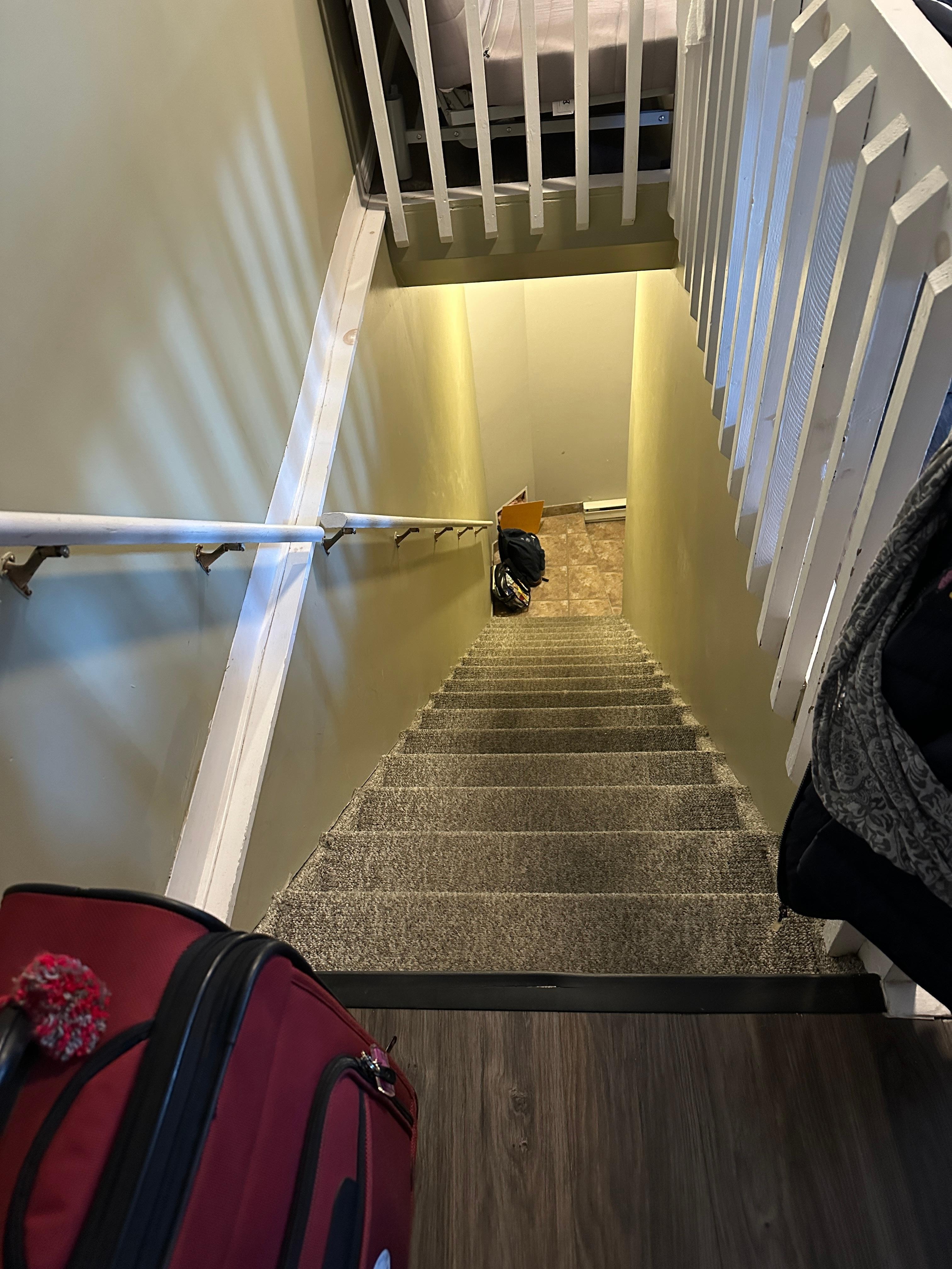 Steps to room 28 - extra steps up- steep