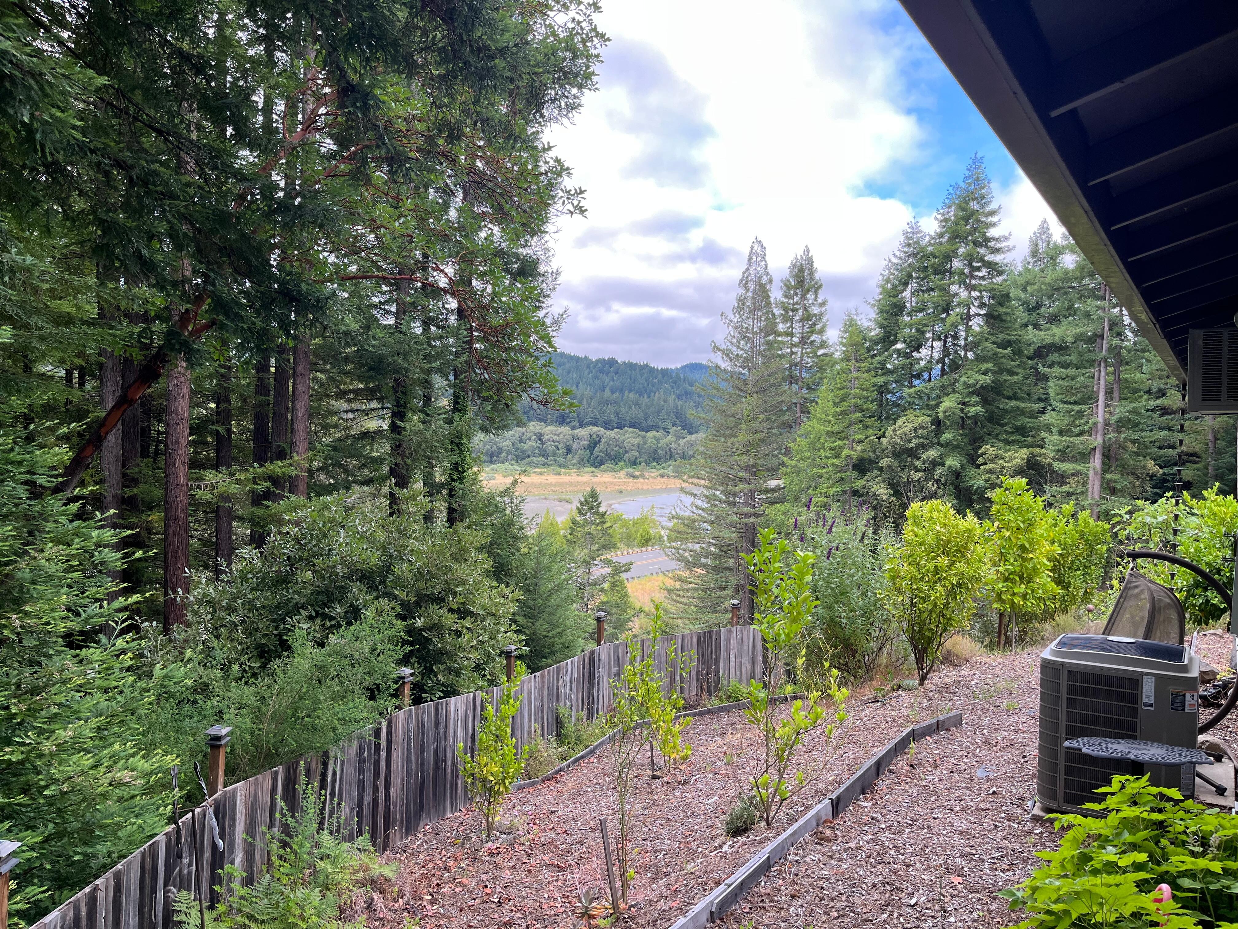 Beautiful view from the deck. 