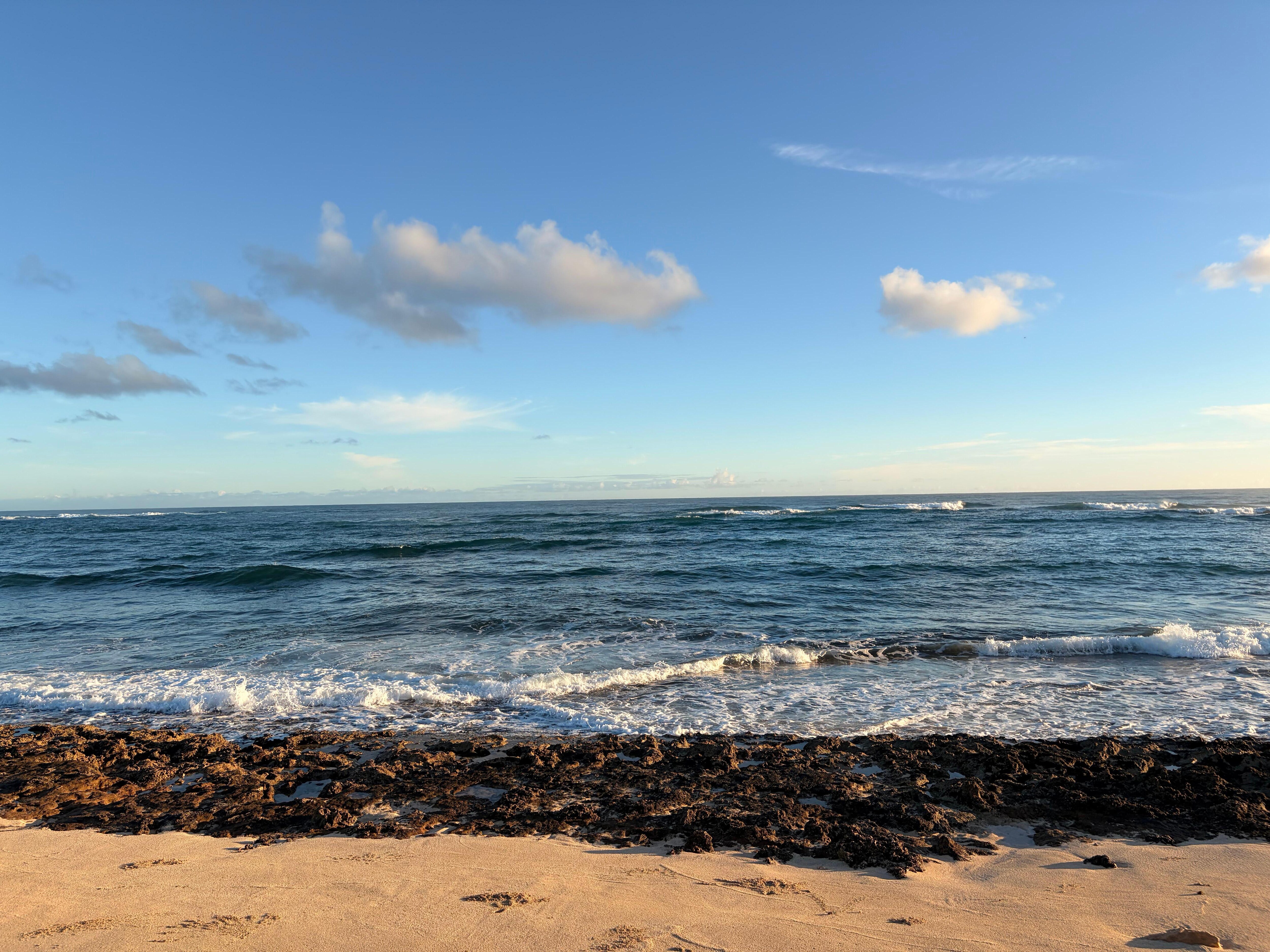 Kahuku Golf Course Beach after 10min walk from rental 