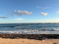 Kahuku Golf Course Beach after 10min walk from rental