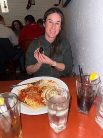 Pasta restaurant at Radio City Apartments. Amazing