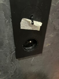 Wall plug in bathroom