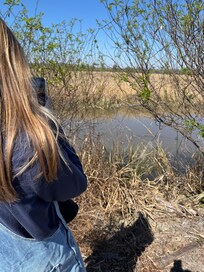 Looking for wildlife on the Altamaha River