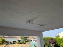 The outside area overlooking the pool