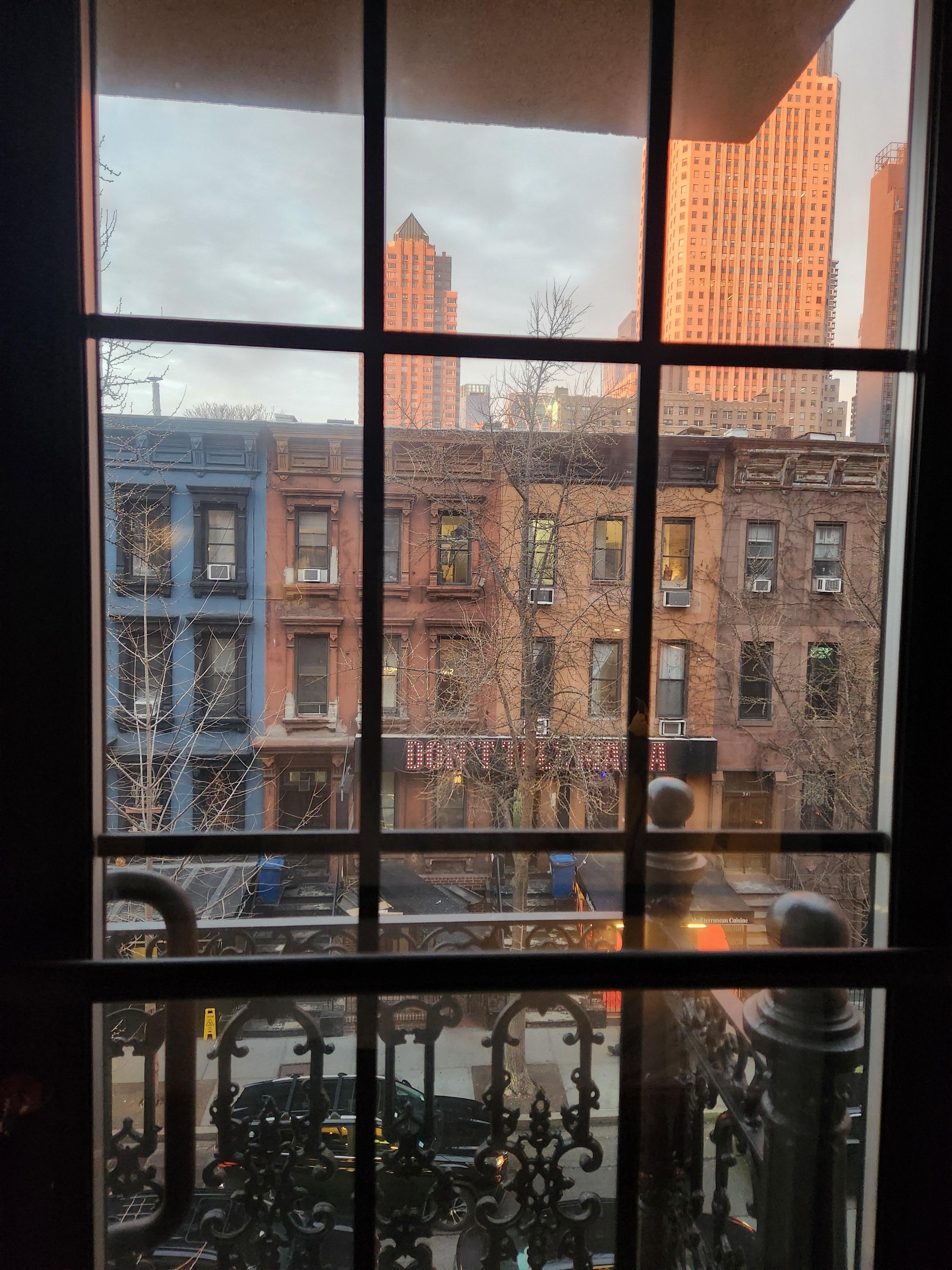 View from door to balcony