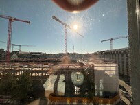 Wir waren den ganzen Tag unterwegs, Sonjas uns der Baulärm nicht gestört.