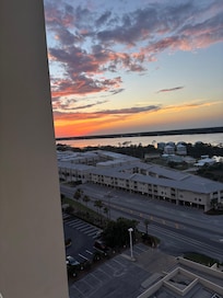 Sunset from front door
