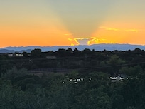 This was a beautiful sunset from the deck of the home. Can't get much sweeter than this!