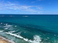 The view from Outside the apartment balcony.