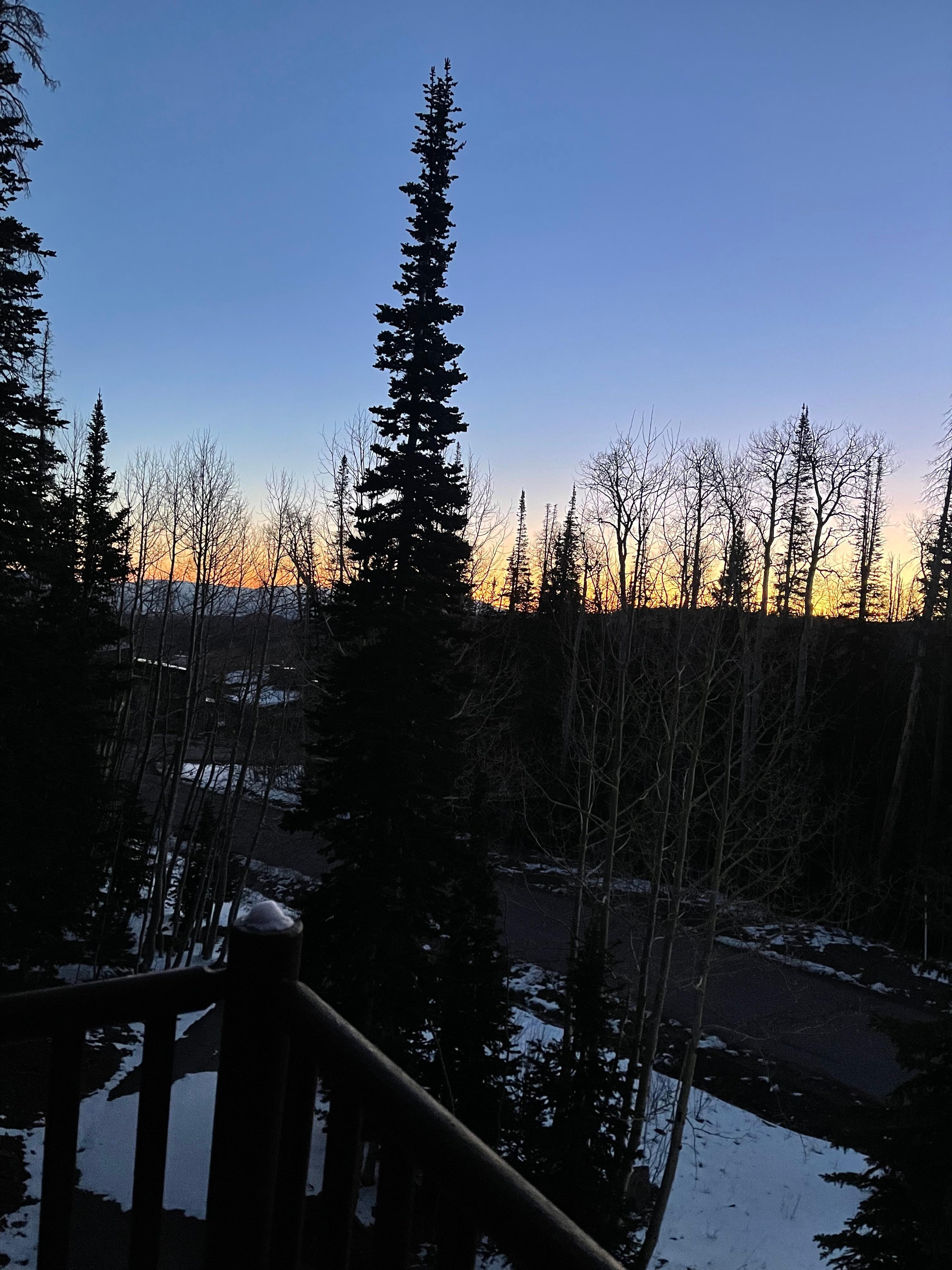Cabin sunrise 