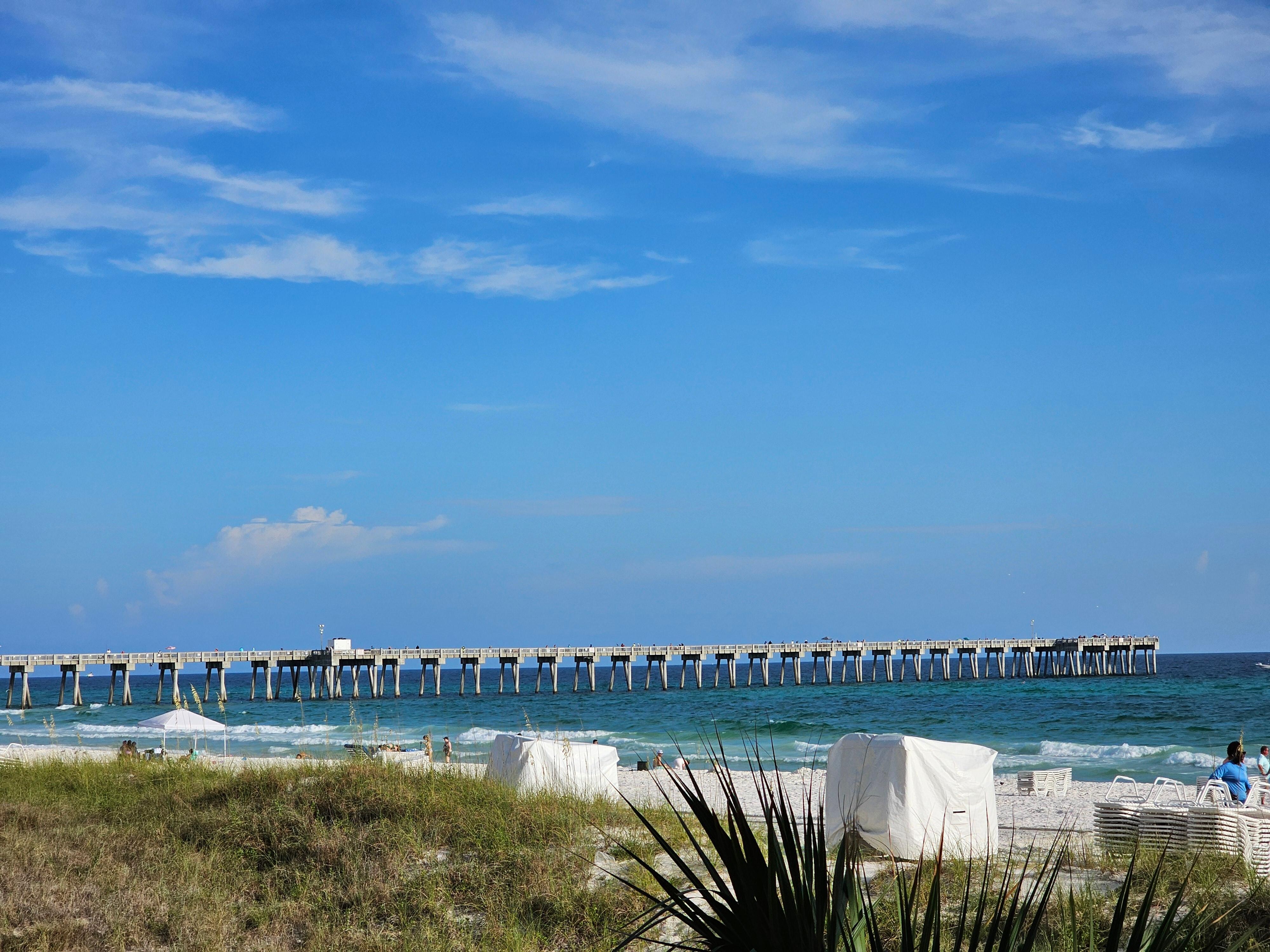 View of pier from hotel