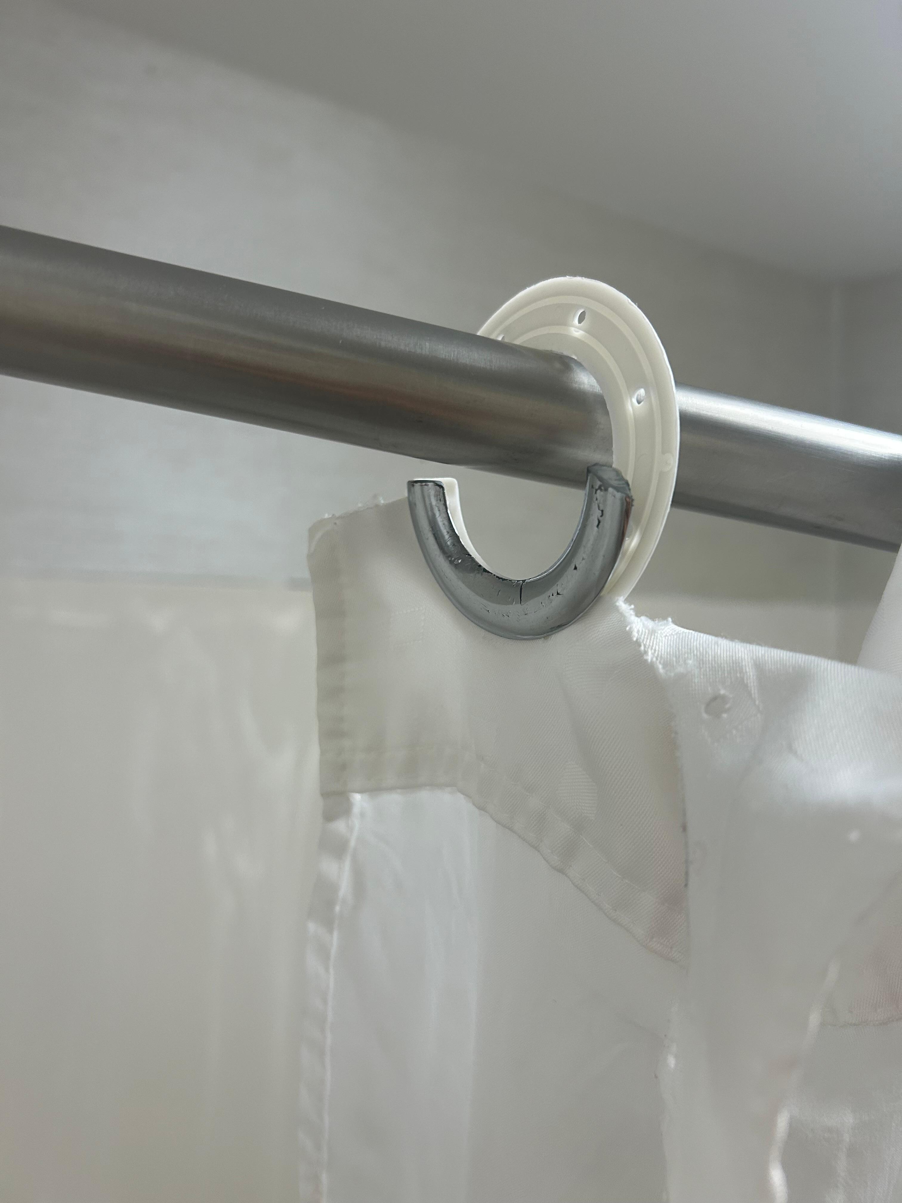 Shower curtain ripped