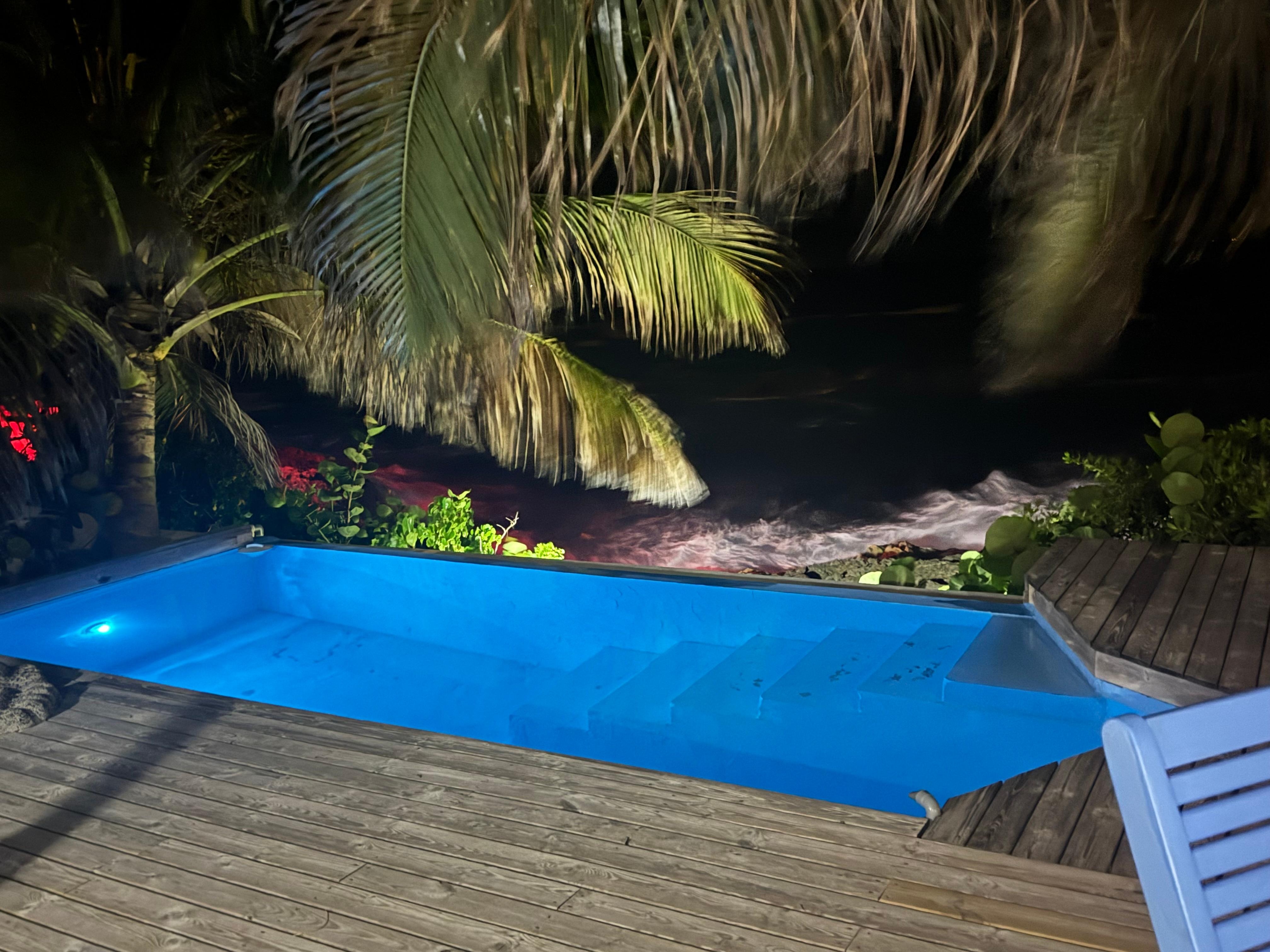 Pool at night