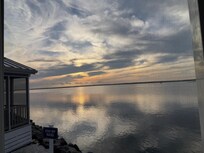Sunset from the cottage balcony