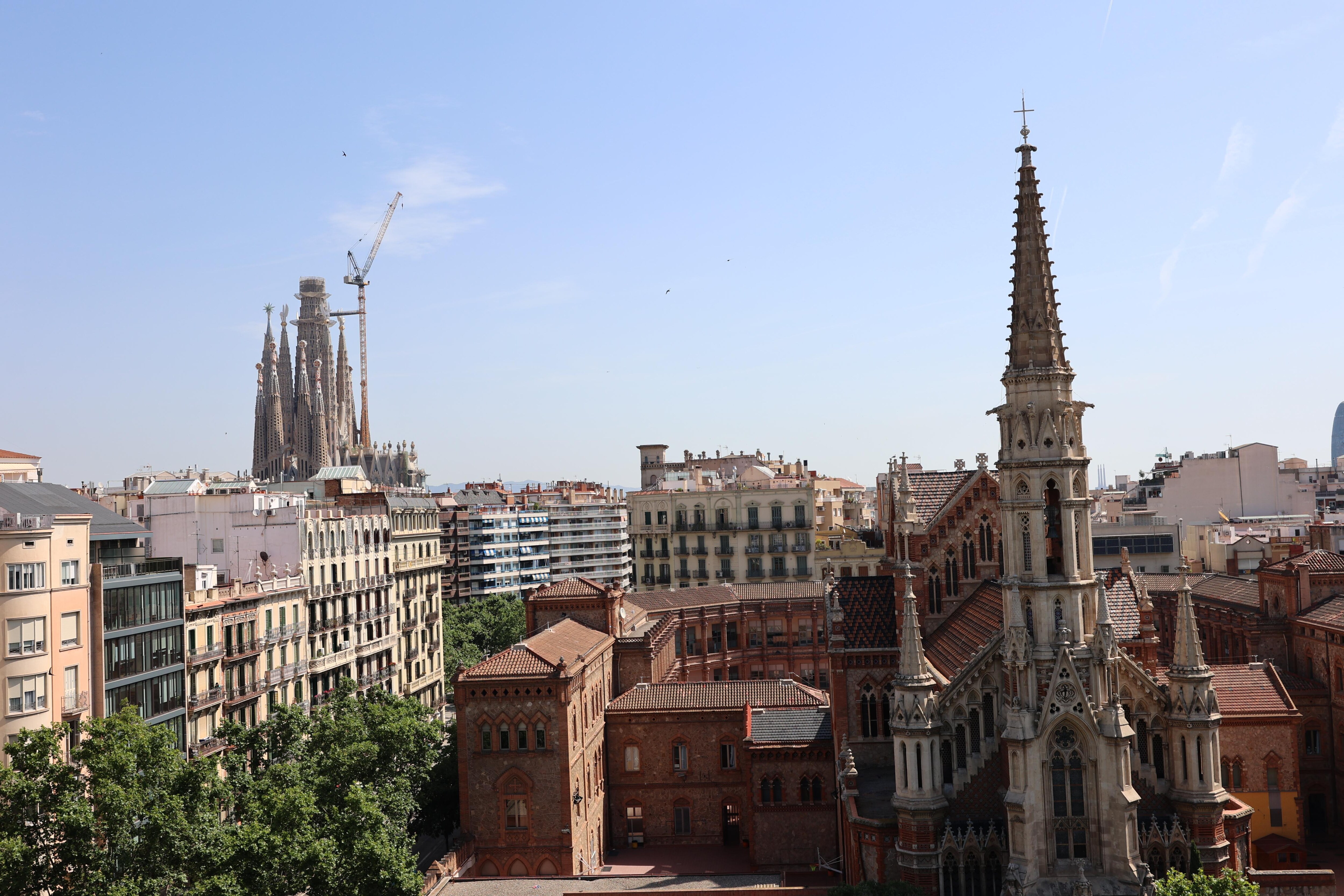 View from rooftop patio