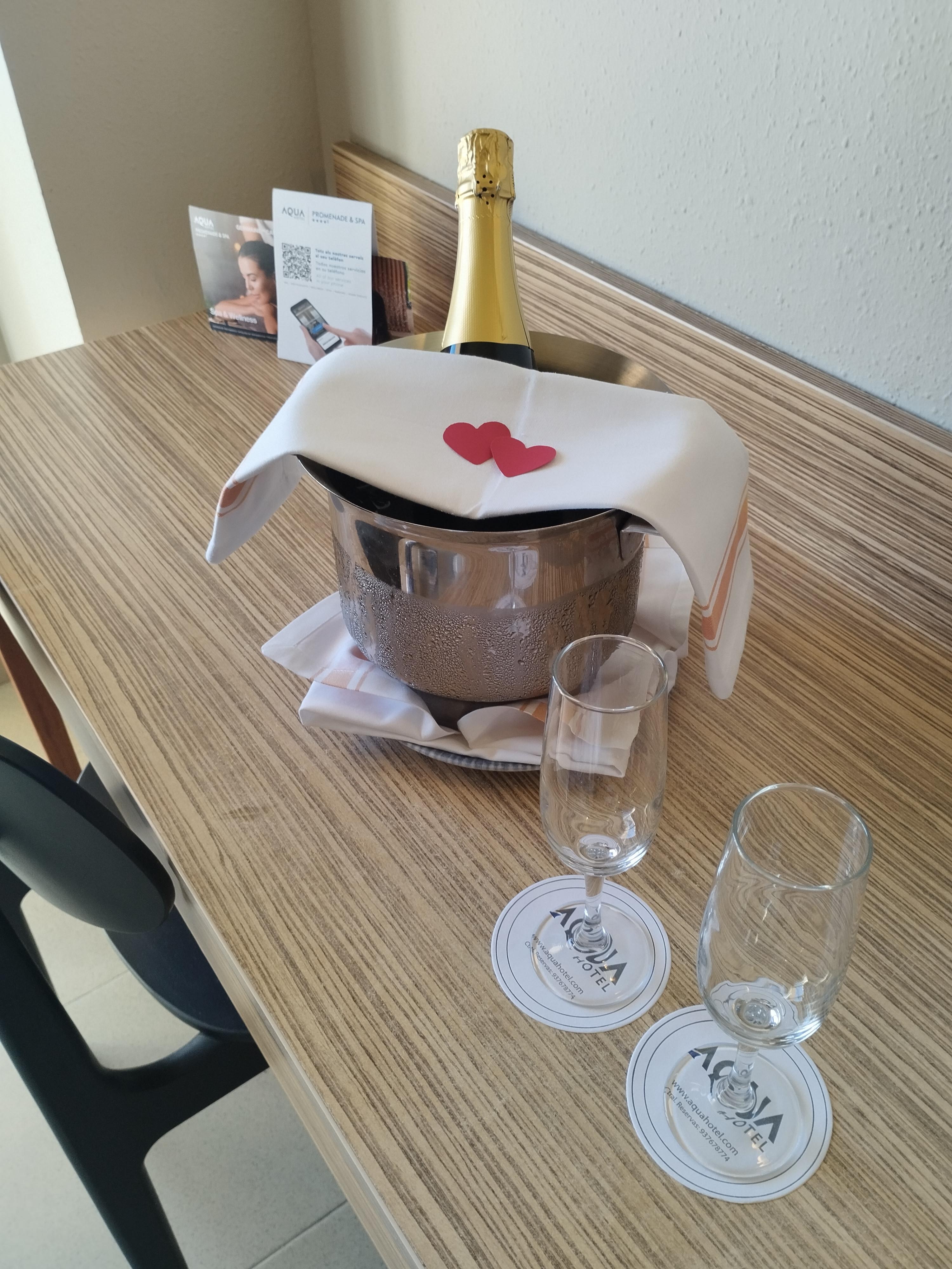 Detalle del hotel por nuestro aniversario 