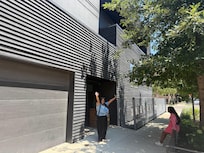 Lovely corner property with a two car garage. :-)