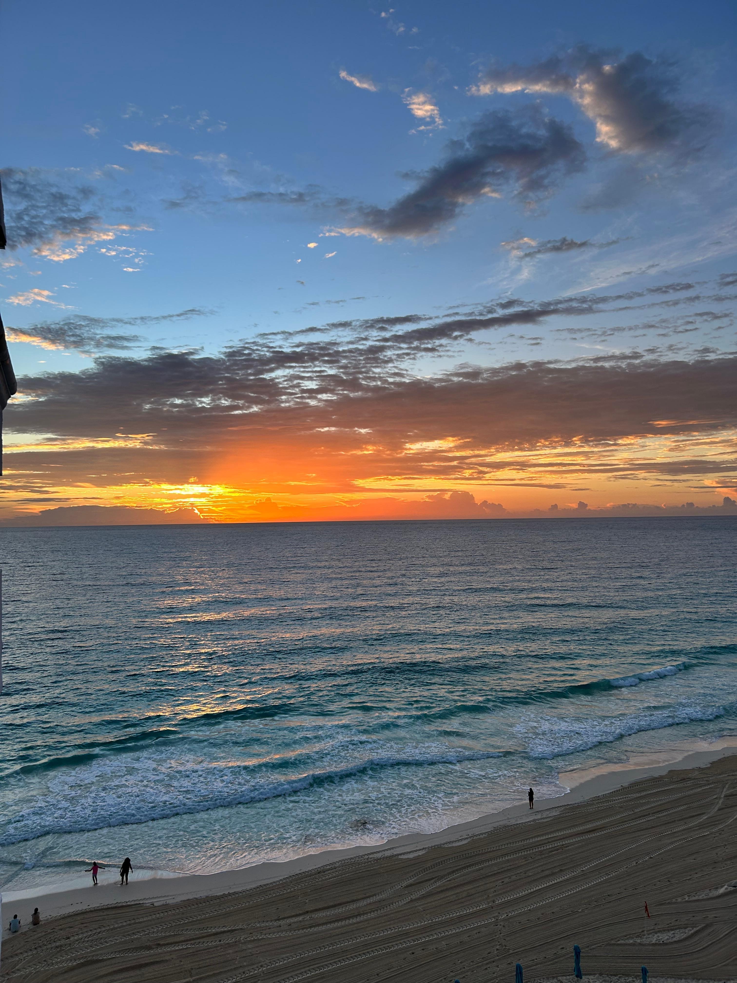 View from the balcony, sunrise.