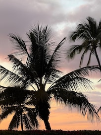 Sunset view from the lanai.
