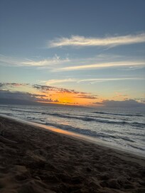 Resort beach - perfect to watch sunset over neighboring islands