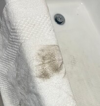 Bath mat that I used to wipe up water off floor