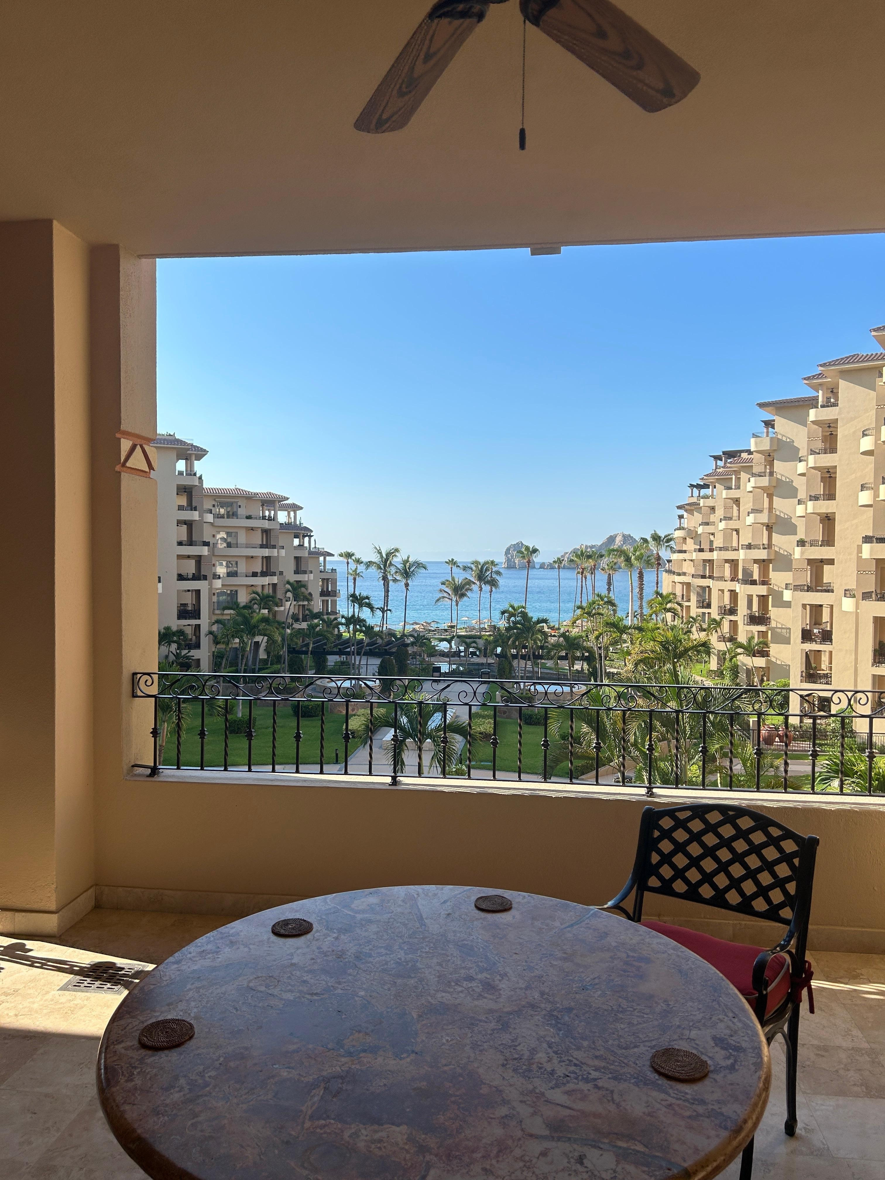 Ocean view from balcony.