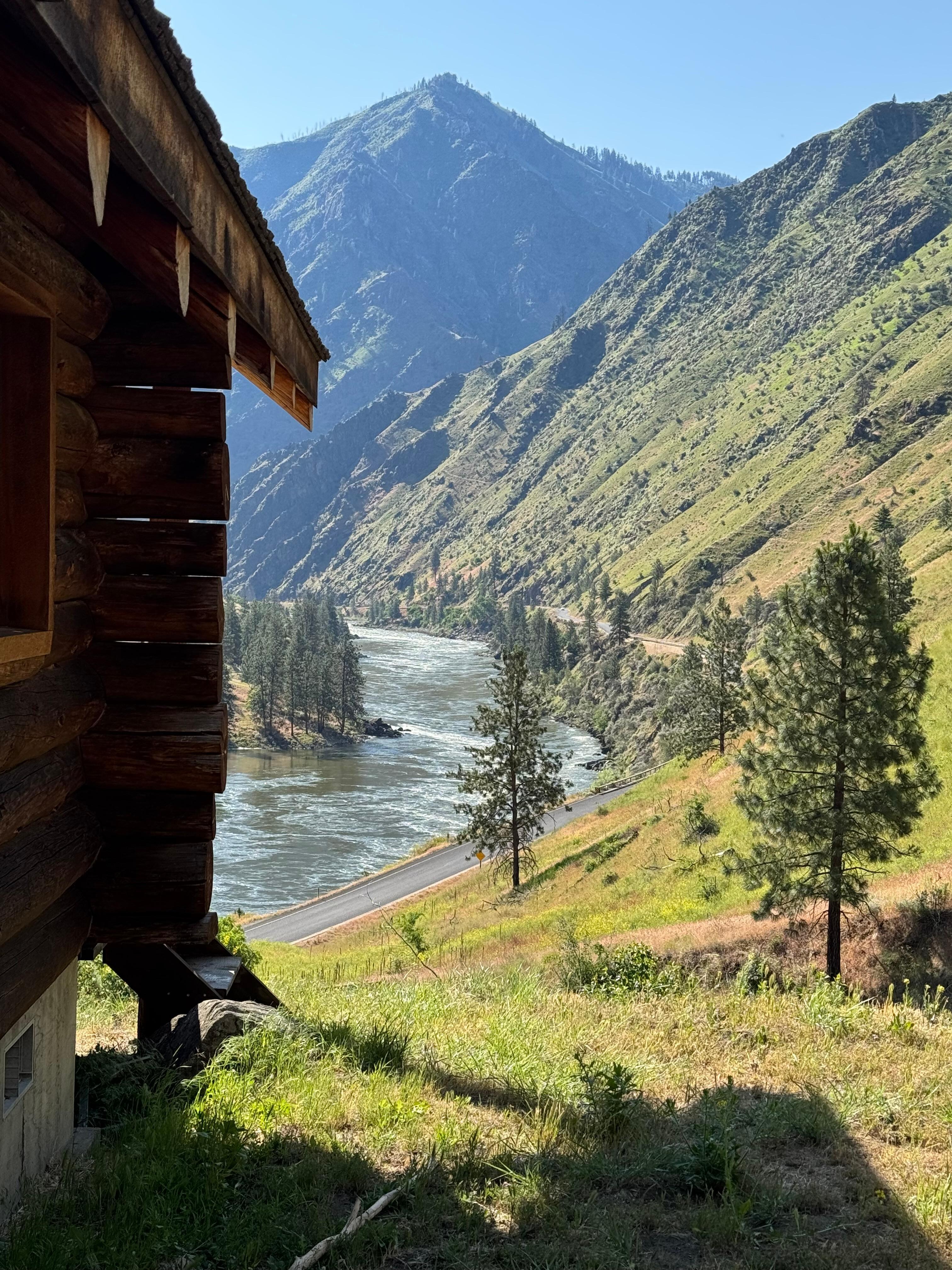 From cabin 