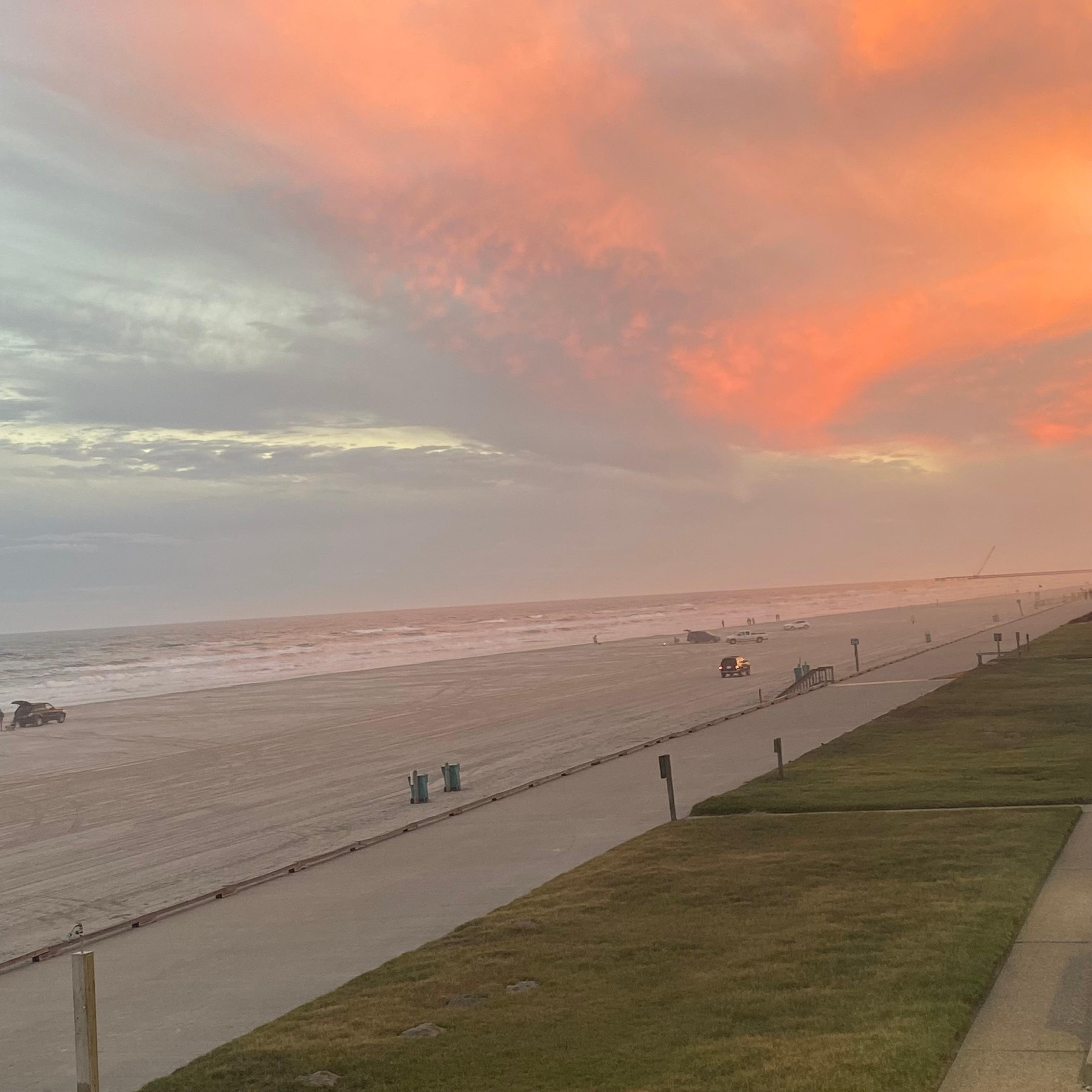 Convenient walkway on beach
