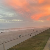Convenient walkway on beach