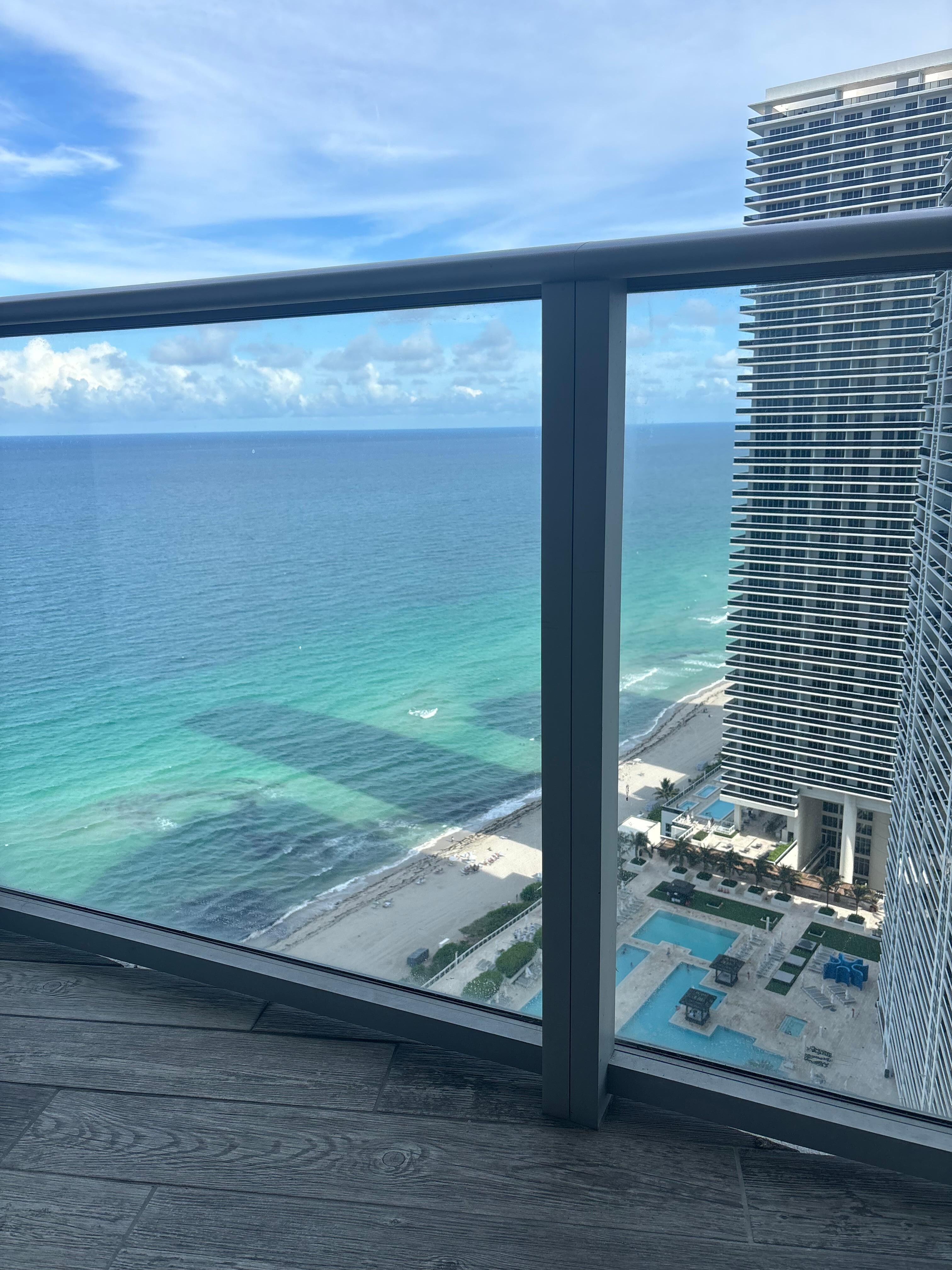 Nothing like reading a book on the balcony and looking out at the beautiful view of the ocean!