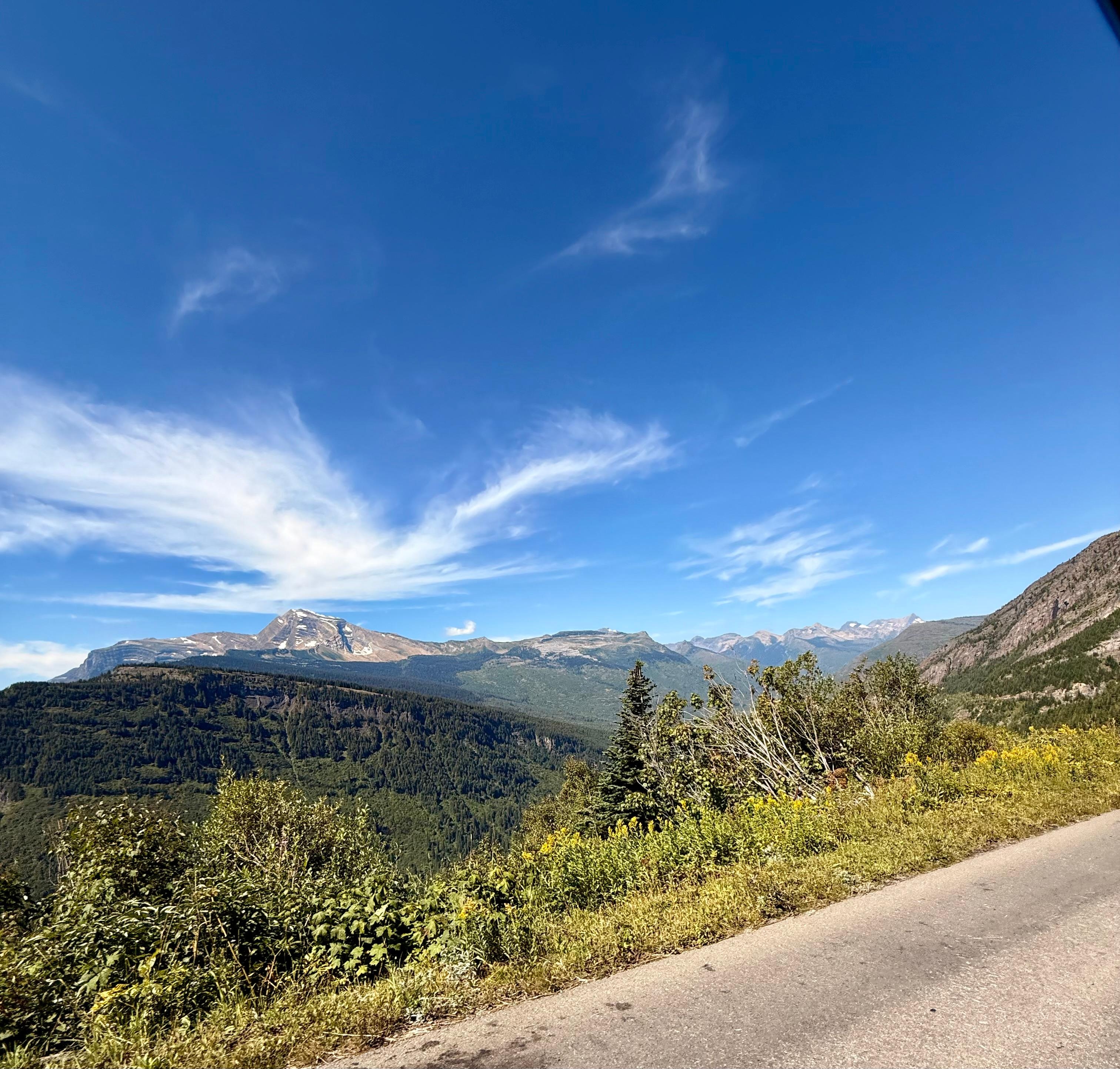 Return trip on Going-to-the-Sun Road.