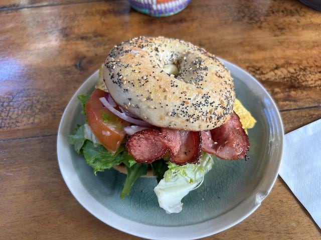 The town boasts food choices from all over the world