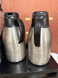 Milk jugs for breakfast!