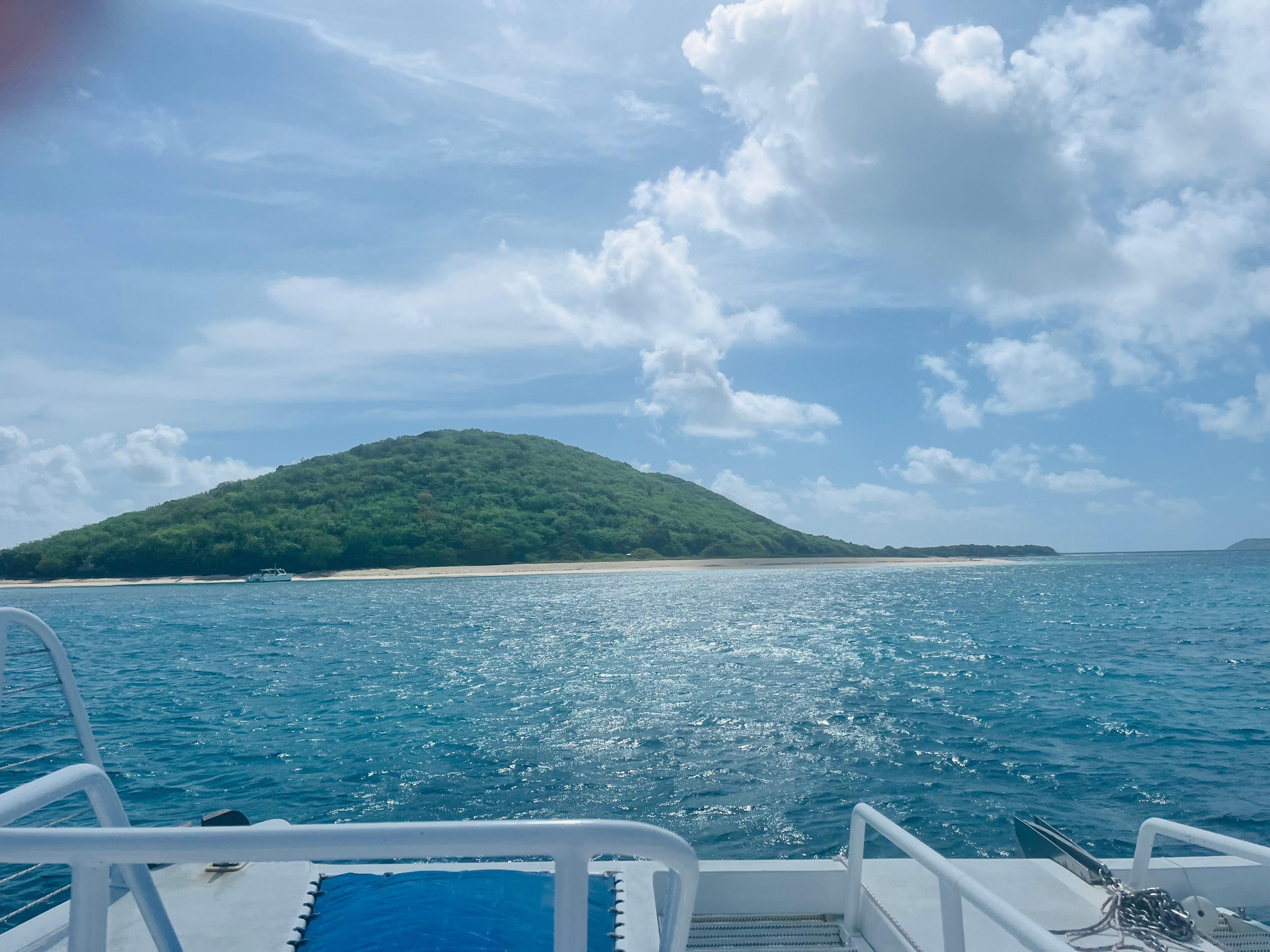 On the way to Buck Island