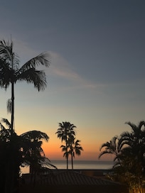 Sunset view from front entrance