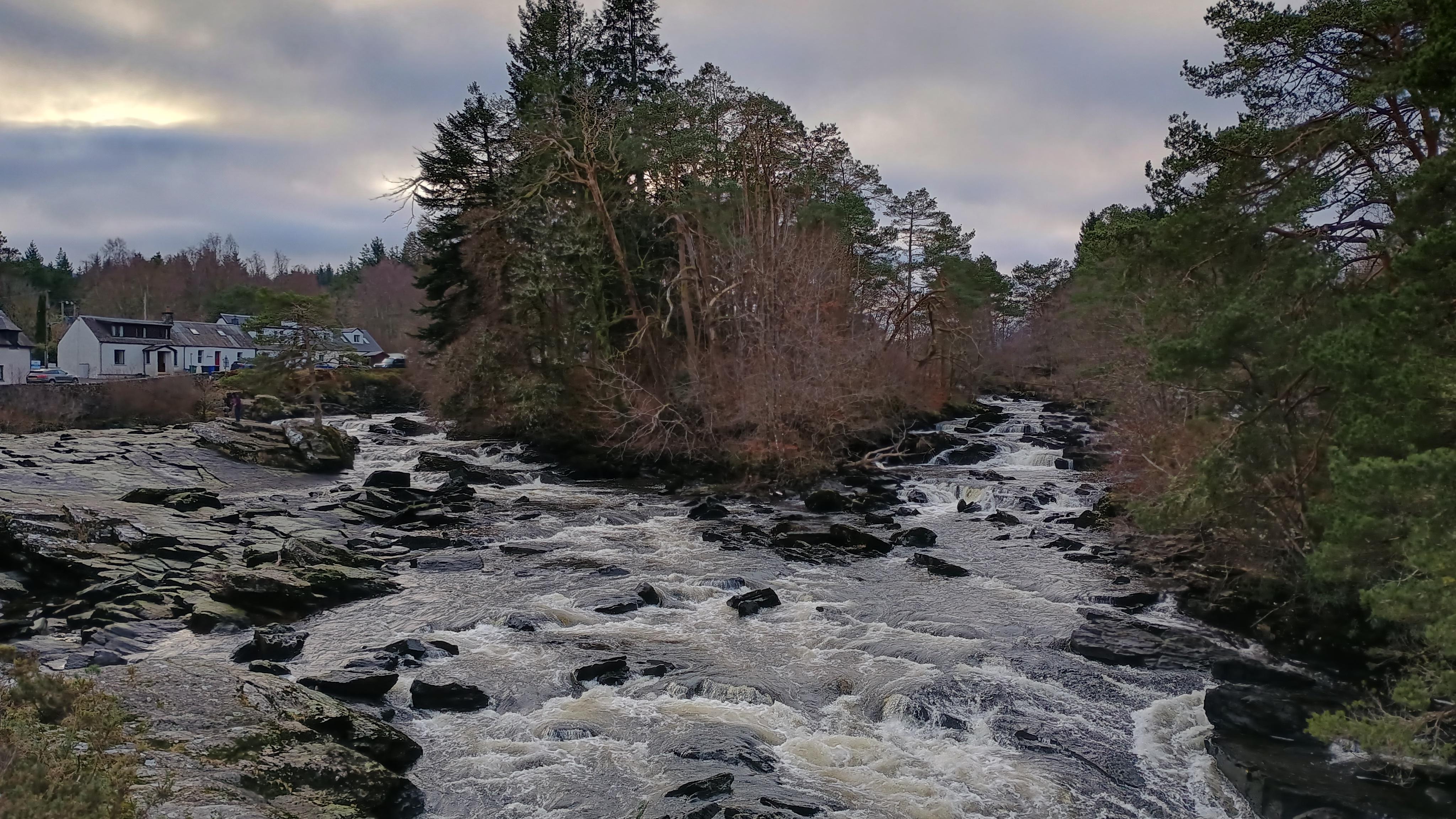 Falls of Dochart in nearby Killin