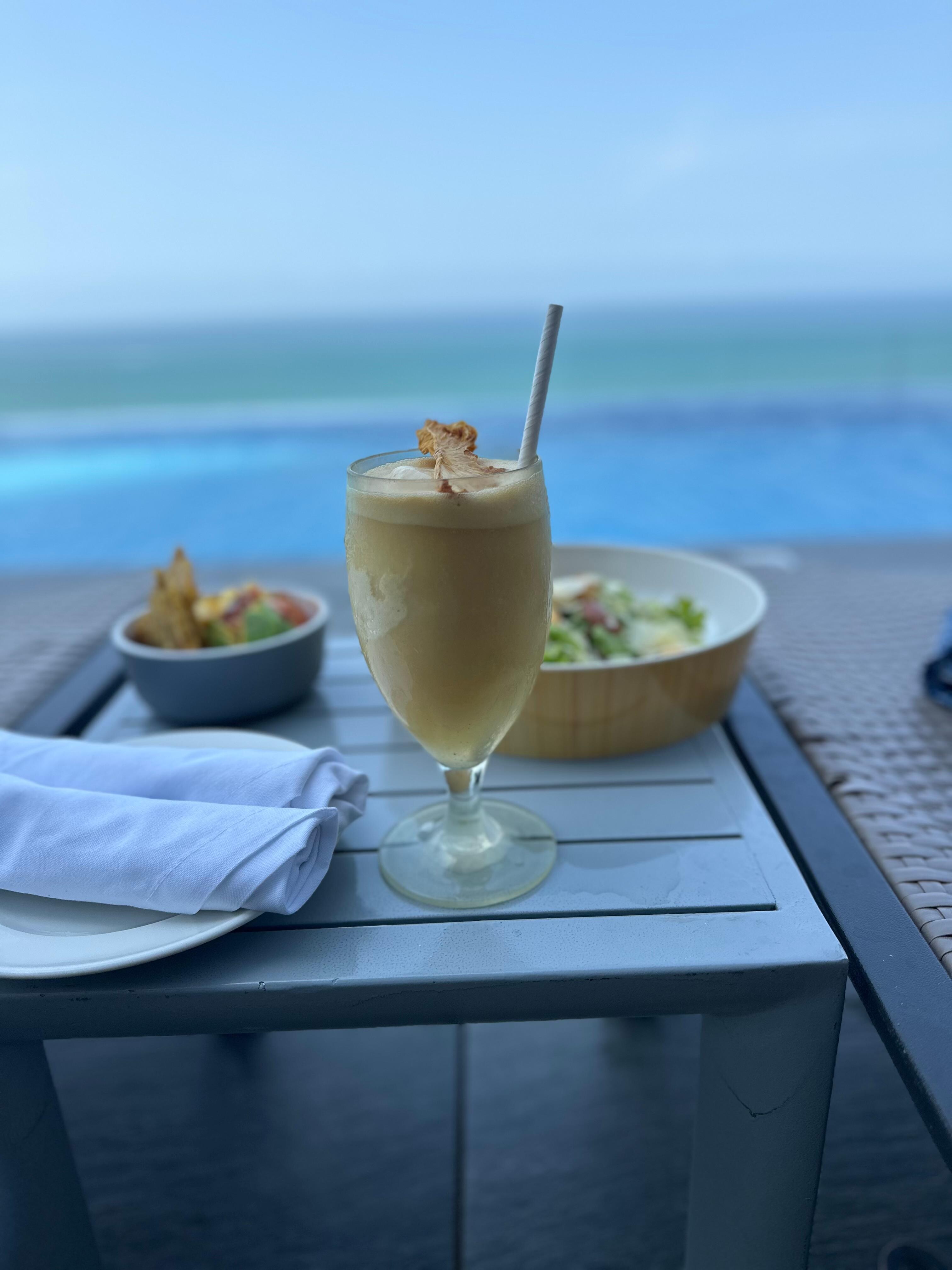 Infinity pool rooftop 3.5 out of five stars a couple of the dishes are quite tasty. Some I wouldn’t have again.