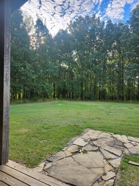 View from the front porch swing.
