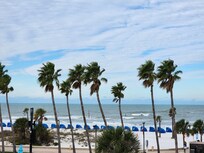 Beach view from the hotel
