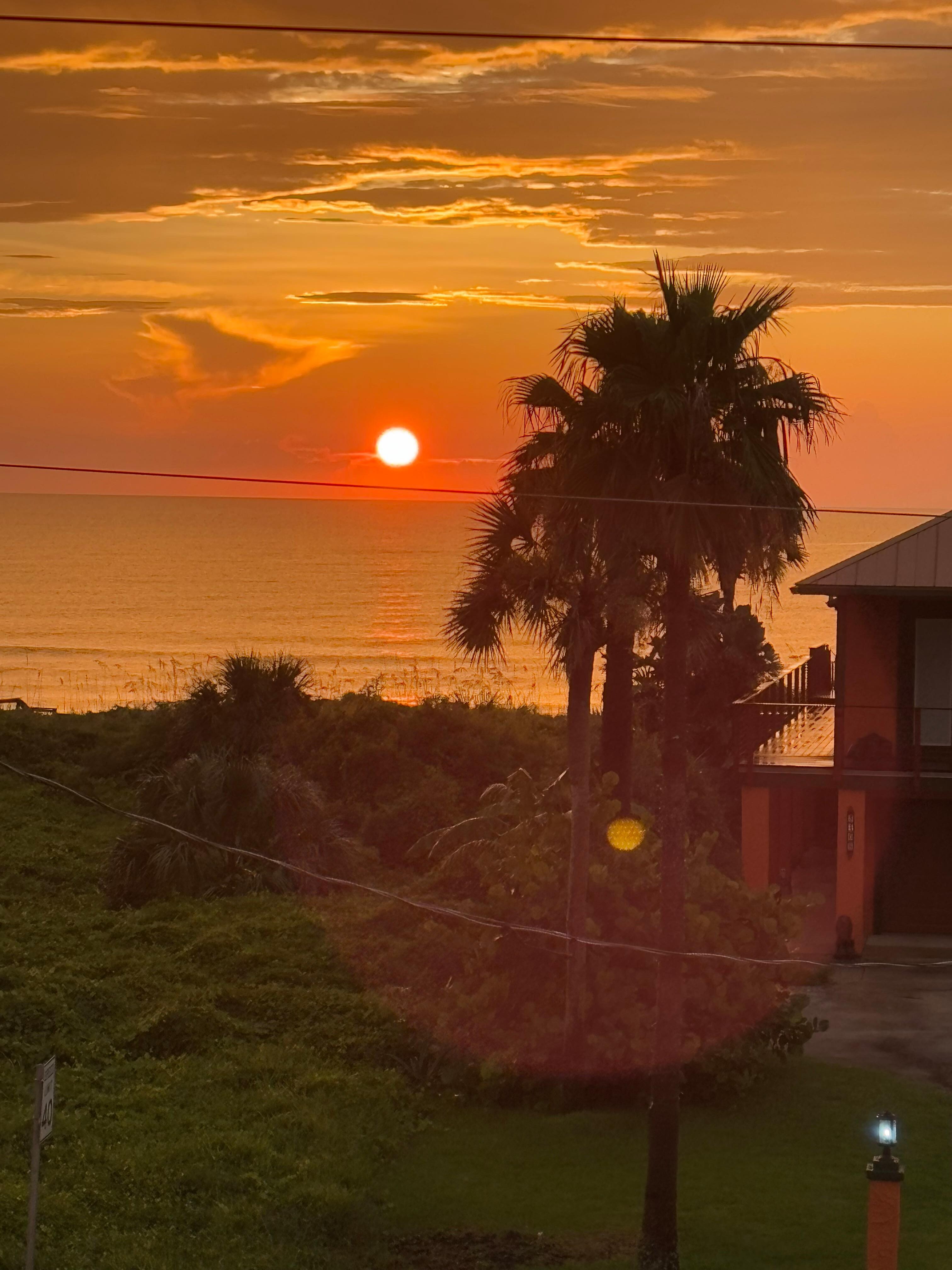 Sunrise from front deck!