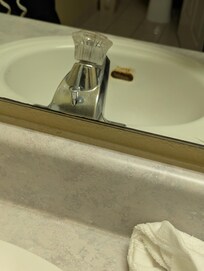 Sink had rust coming out of drain.