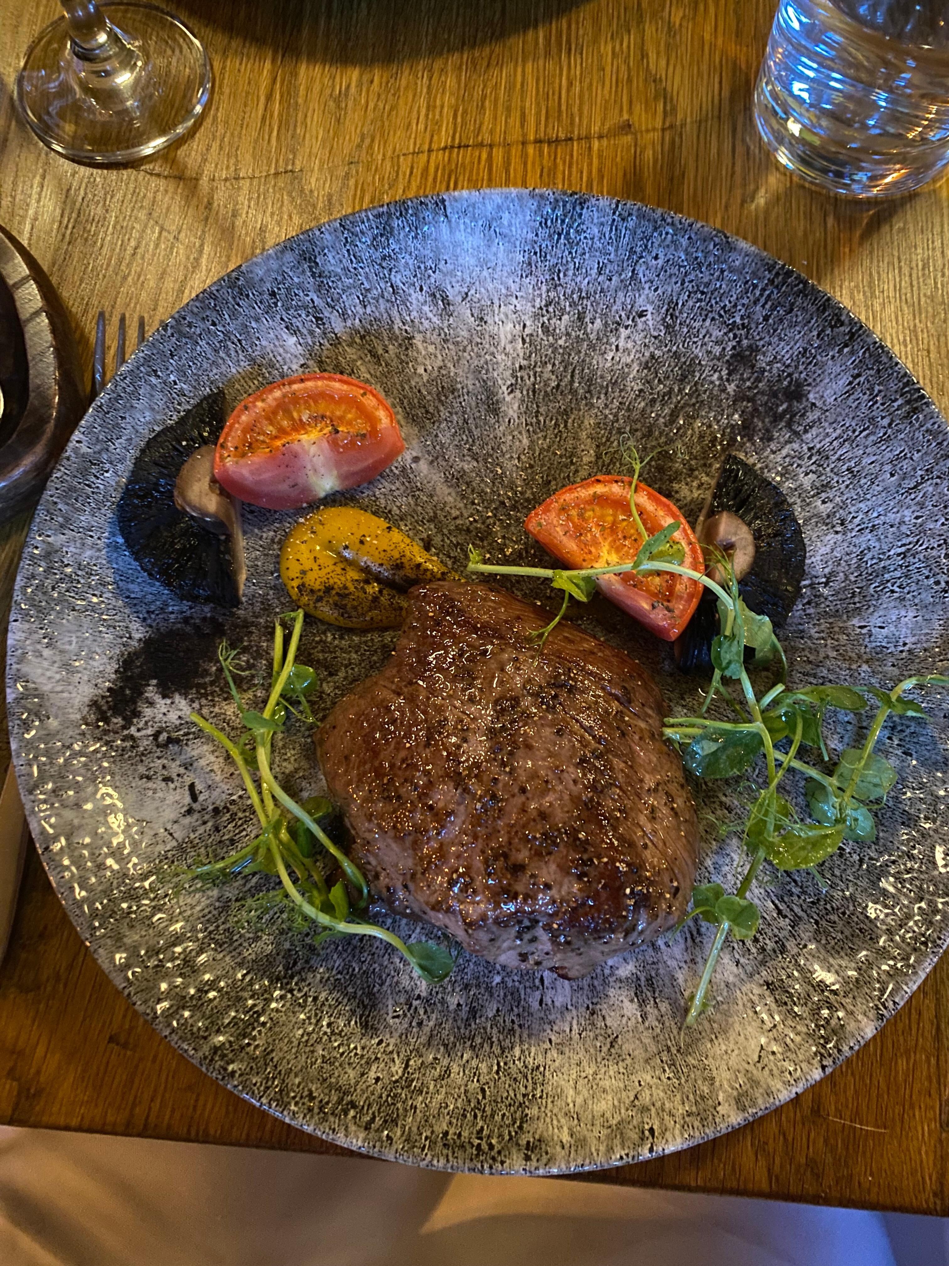 Steak! Cooked to perfection 