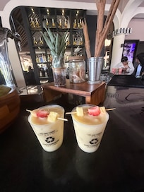 The pina colada’s or good. But they have the best Mango margaritas I’ve tasted ever