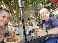 Breakfast at the Golden Pinion 5 mins away was delish!