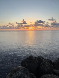 Sunrise. Get up early it is definitely worth it