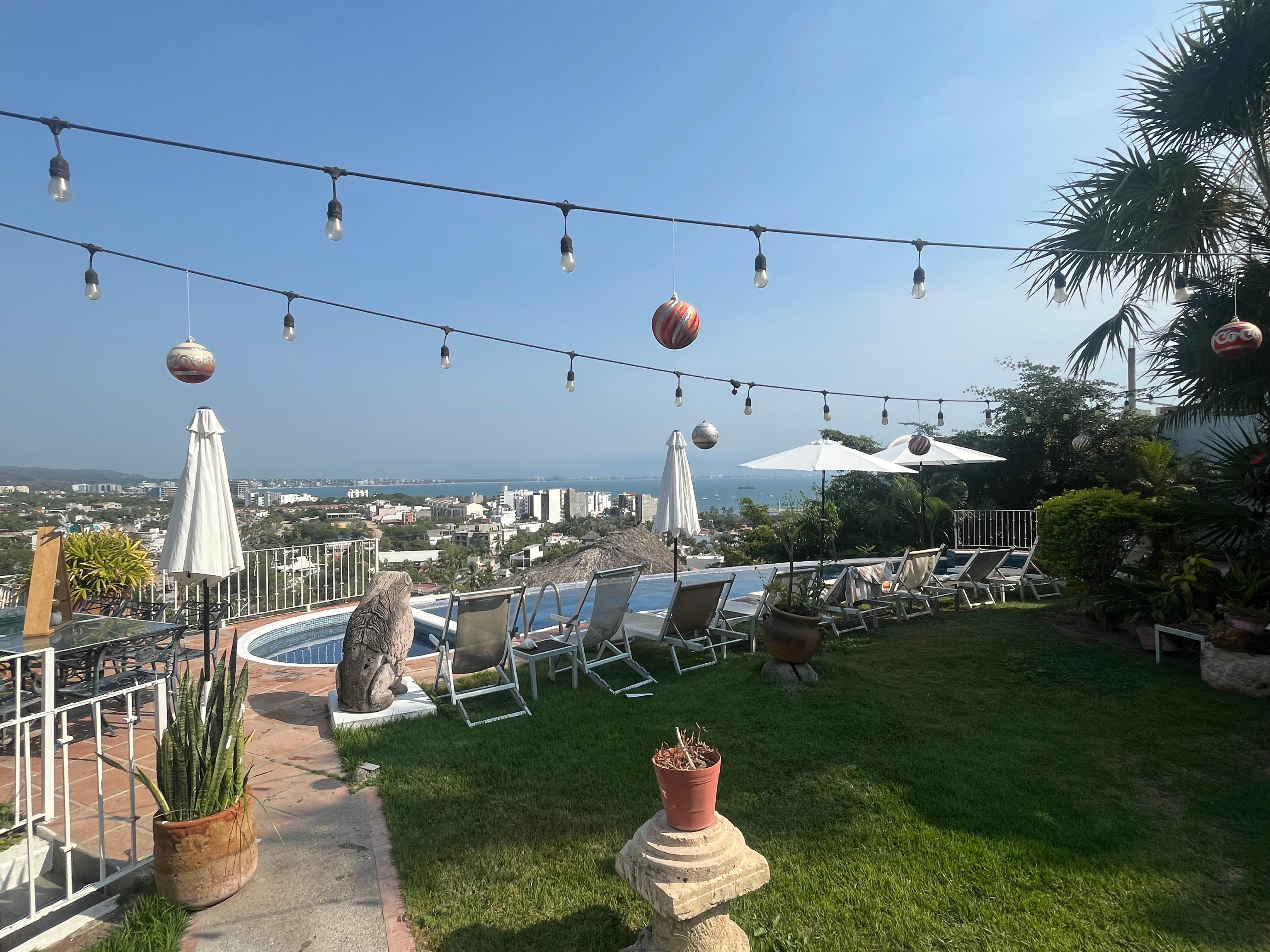 Pool view towards Bucerias. 