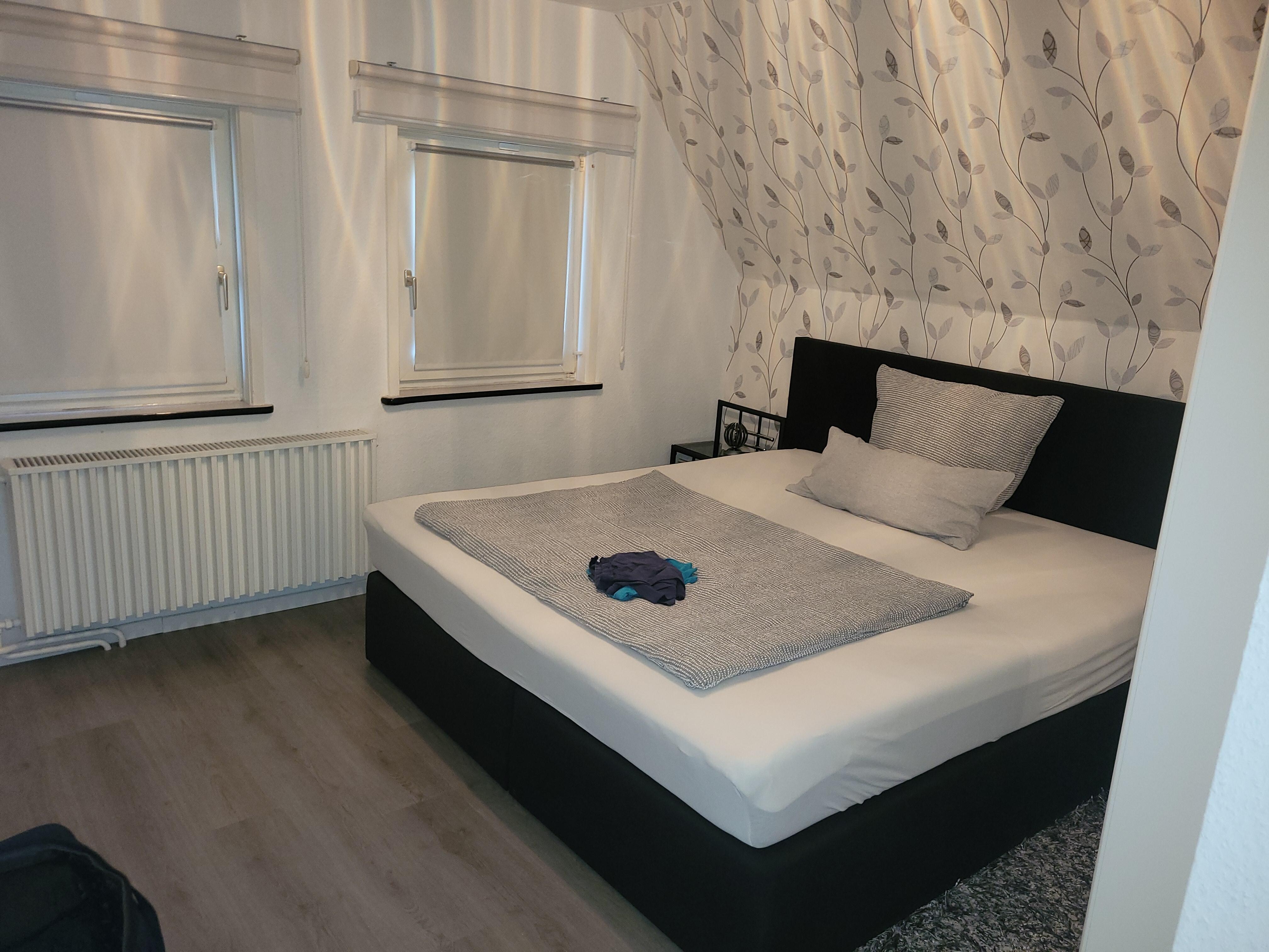 Blick in das Schlafzimmer 
