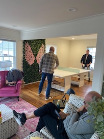 The boys enjoying the space while we shopped!